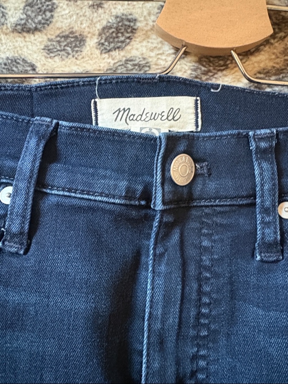 Madewell High-Rise Stovepipe Indigo Blue Jeans